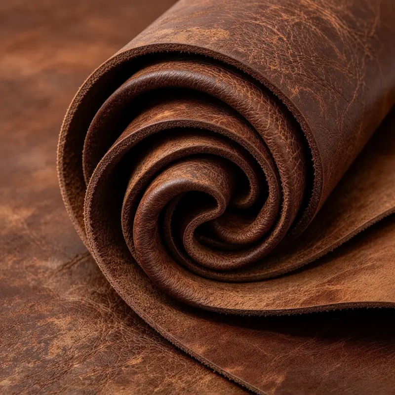 Cow split leather surface for bags