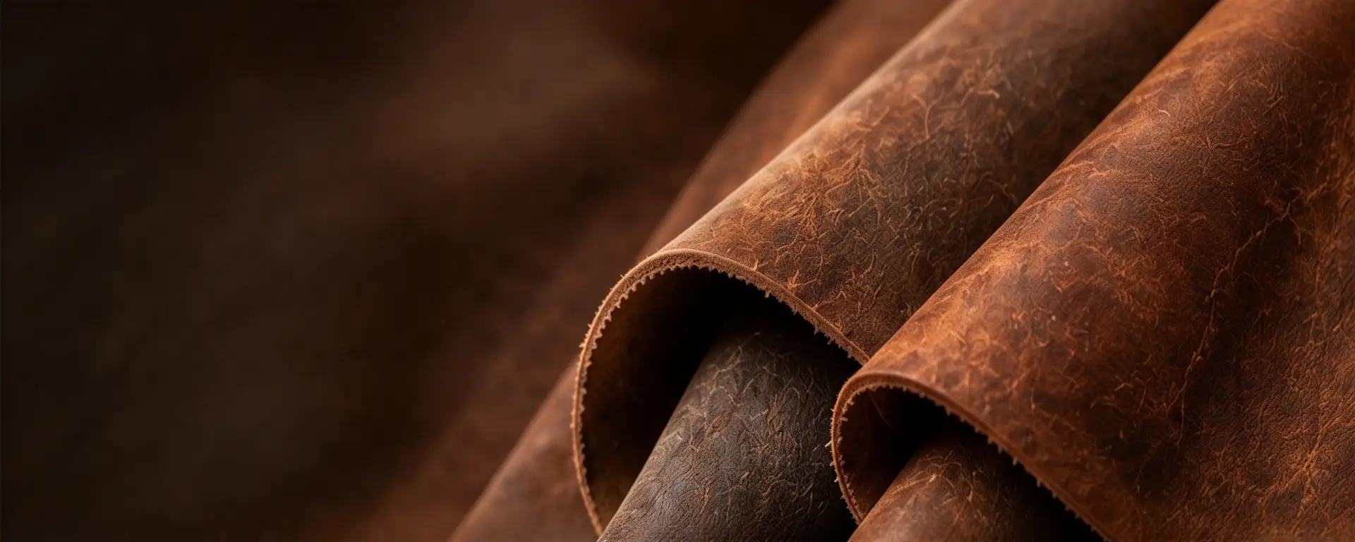 Crazy Horse-effect cow split leather rolls for footwear and leather goods