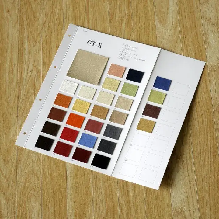 Custom PU coated split leather material development samples