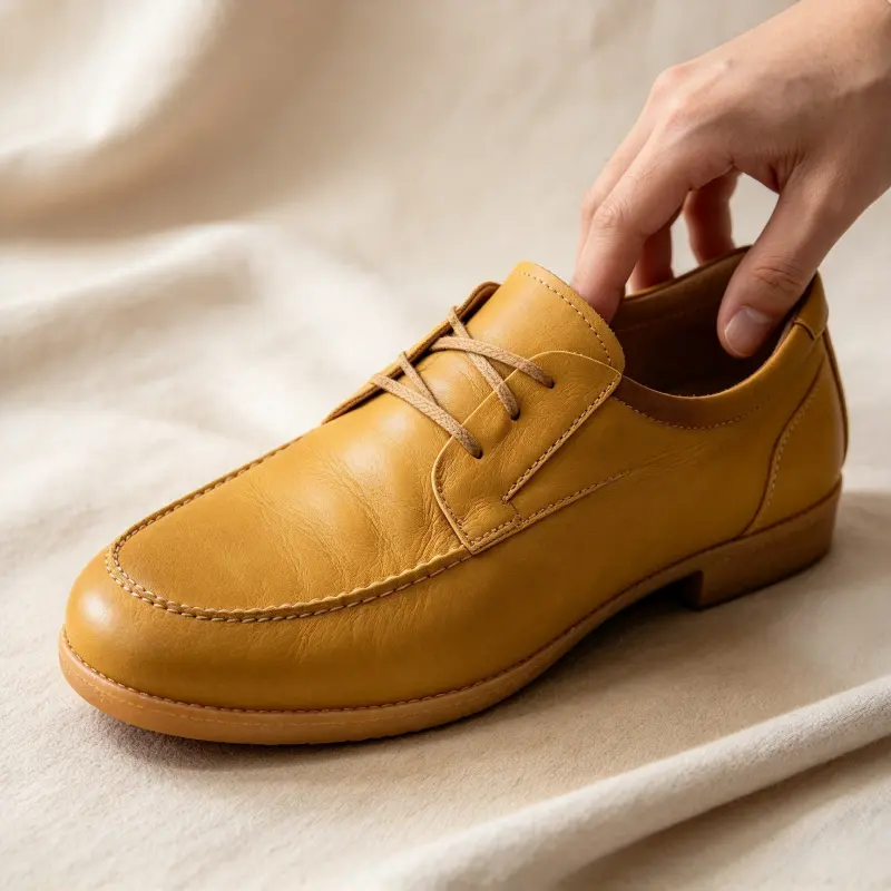 Shaping and lasting leather