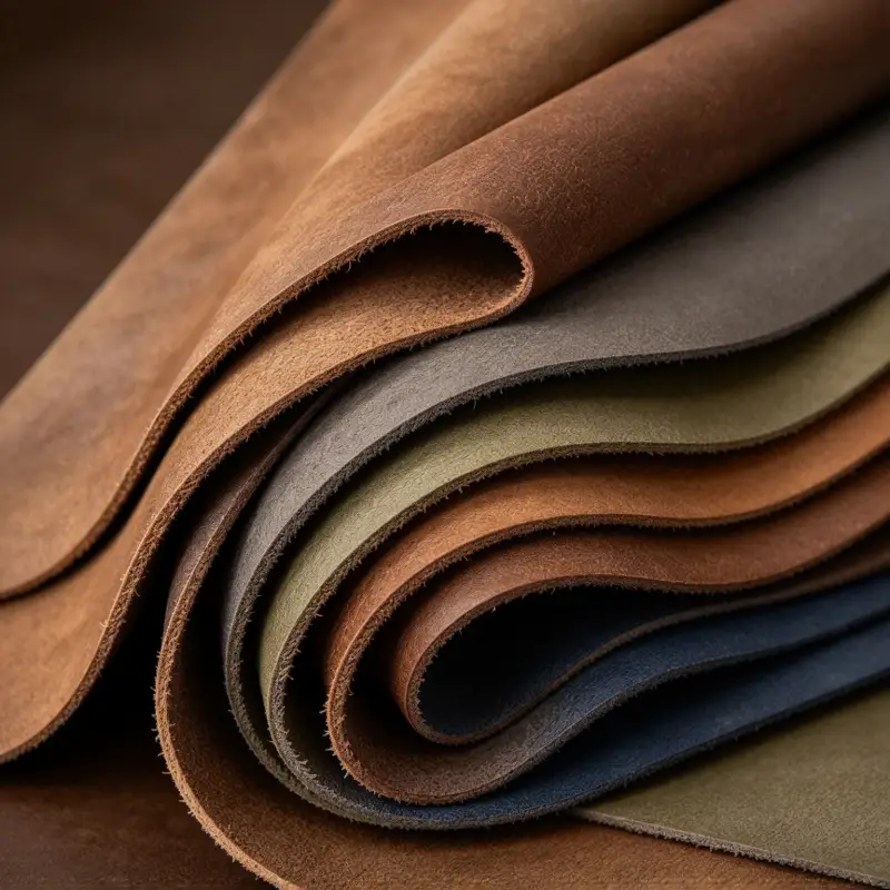Subtle directional nubuck texture