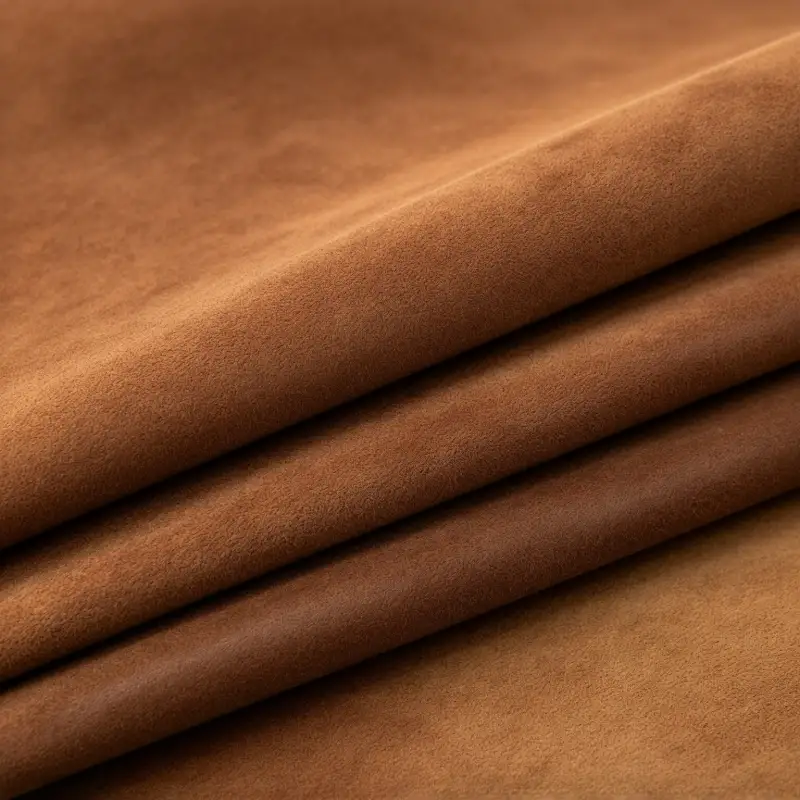 Exposed Leather Fibers and Suede Nap Detail